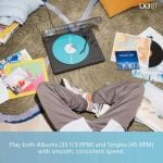 Sony PSLX3BT.CEK Wireless Bluetooth Turntable with Auto Playback - Dark Grey