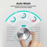 Hisense WF3S8043BB3 Washing Machine - 8kg Load 1400 Spin - Black