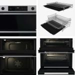 Hisense BUD714221CX Built Under Electric Double Oven - Black and Stainless Steel
