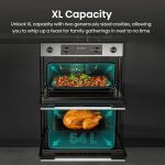 Hisense BUD714221CX Built Under Electric Double Oven - Black and Stainless Steel