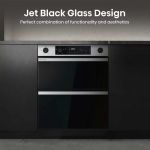 Hisense BUD714221CX Built Under Electric Double Oven - Black and Stainless Steel