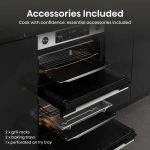 Hisense BUD714221CX Built Under Electric Double Oven - Black and Stainless Steel