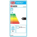 Haden HES051W 50cm Single Electric Oven with Sealed Plate Hob - White