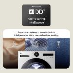 LG F4X7013TBB Load 13kg Spin 1400 Washing Machine - Black