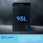 Fridgemaster MCF96EB 95 Litre Freestanding Chest Freezer - Black