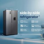 Fridgemaster MS91558DES 91.1cm 60/40 Total No Frost American Fridge Freezer - Silver