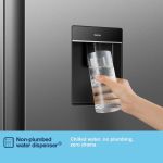 Fridgemaster MS91558DES 91.1cm 60/40 Total No Frost American Fridge Freezer - Silver