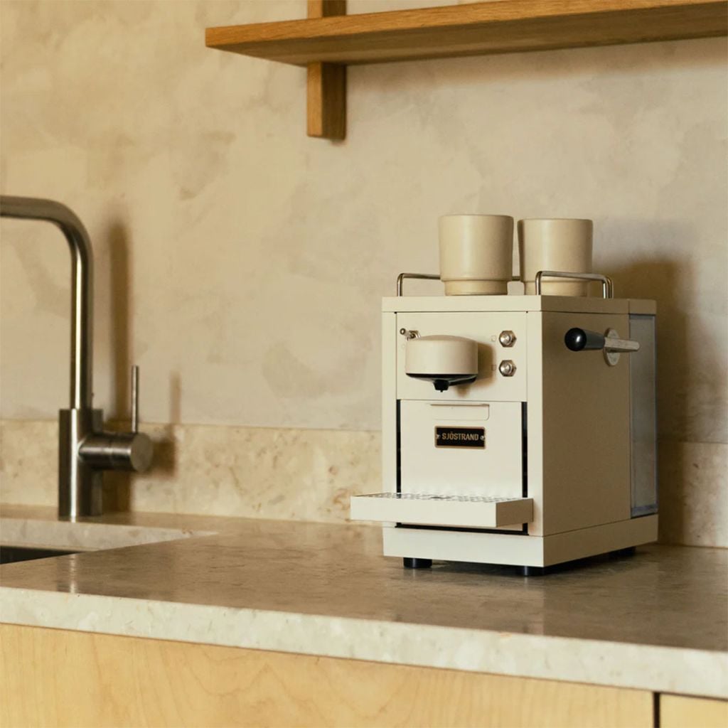 The Original Sjostrand pod coffee machine  in beige