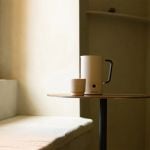 Sjostrand milk frother finished in beige