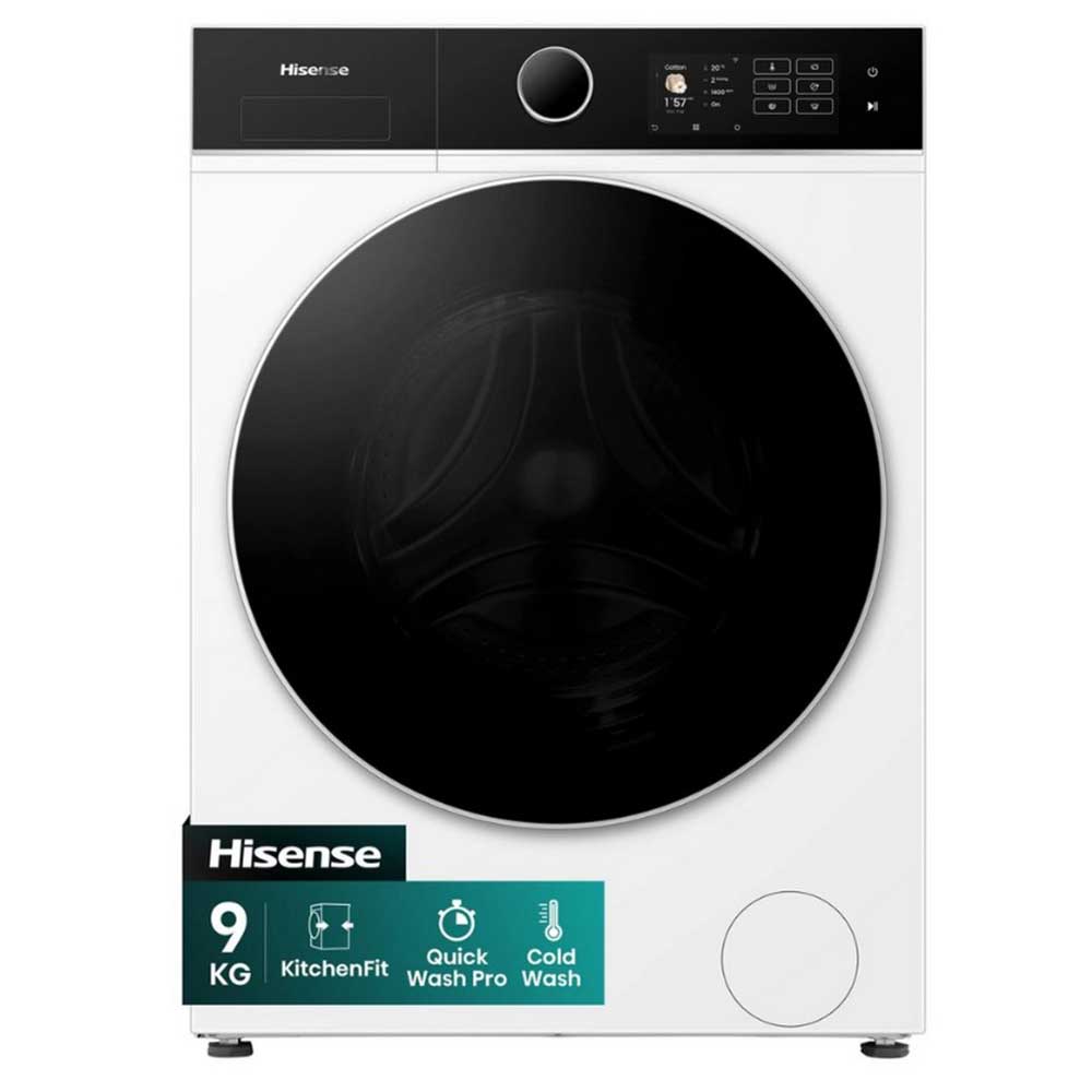 Hisense WF5I9043BWFS 9kg Load 1400 Spin Washing Machine - White