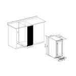 Amica AWC300BL Wine Cooler - Black