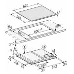 Miele KM7667FLFS 60cm Wide 4 Zone Induction Hob - Black