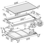 Miele KM7897-2FL 90cm Wide 6 Zone Induction Hob - Black