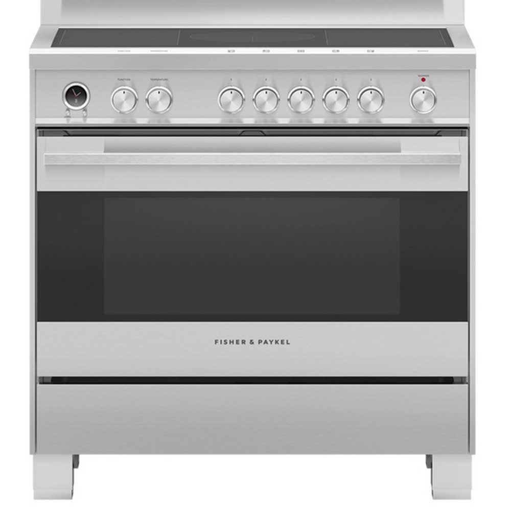 Fisher & Paykel OR90SDI6X1 90cm 5 Zone Induction Pyrolytic Cooker - Stainless Steel