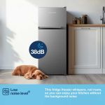Fridgemaster MTM48120ES 70/30 Fridge Freezer - Silver
