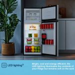 Fridgemaster MTM48120ES 70/30 Fridge Freezer - Silver