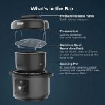 Ninja PC201UK HyperHeat 9-in-1 Pressure and Rice Cooker - Grey/Black
