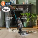 Vax CDUP-LORP LiftOut Reach Pet-Design Upright Vacuum Cleaner - Graphite/Teal