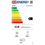 Hoover HVT3CLECKIHS-1 54.5cm 50/50 Low Frost Fridge Freezer -Silver