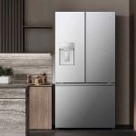 Hisense RF815N4SESE Total No Frost Plumbed American Fridge Freezer - Silver
