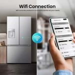 Hisense RF815N4SESE Total No Frost Plumbed American Fridge Freezer - Silver