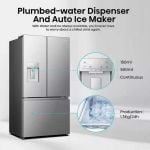 Hisense RF815N4SESE Total No Frost Plumbed American Fridge Freezer - Silver