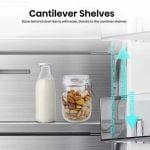 Hisense RF815N4SESE Total No Frost Plumbed American Fridge Freezer - Silver