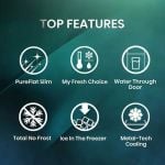Hisense RQ5P470SYFD Total No Frost American Fridge Freezer - Black