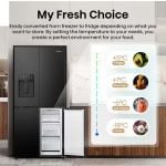 Hisense RQ5P470SYFD Total No Frost American Fridge Freezer - Black