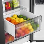 Hisense RS5P528STBE PureFlat Total No Frost American Side by Side Fridge Freezer - Black