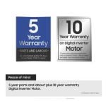 Samsung WW10FG5U34AEEU Load 10kg Spin 1400 Washing Machine - White
