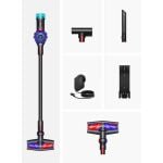 Dyson V10KONICAL Cordless Vacuum Cleaner - 60 Minutes Run Time - Vinca Black