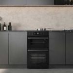 Hisense HDCEC5C10B 50cm Double Oven Electric Cooker with Caeramic Hob - Black