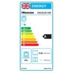 Hisense HDCEC5C10B 50cm Double Oven Electric Cooker with Caeramic Hob - Black