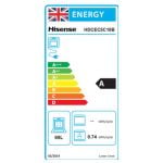 Hisense HDCEC5C10B 50cm Double Oven Electric Cooker with Caeramic Hob - Black