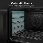 Hisense HDCEC5C10B 50cm Double Oven Electric Cooker with Caeramic Hob - Black