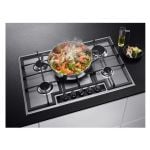 AEG HGB75420YM 75cm Gas Hob - 5 Cooking Zones - Stainless Steel