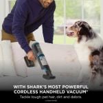 Shark BH102UK Power Boost Pet Handheld Vacuum - 40 minutes run time - Charcoal with Blue