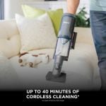 Shark BH102UK Power Boost Pet Handheld Vacuum - 40 minutes run time - Charcoal with Blue