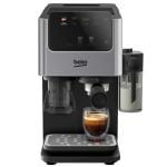 Beko CED7524X Espresso Machine with Integrated Grinder and Milk Cup - Silver