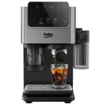 Beko CED7524X Espresso Machine with Integrated Grinder and Milk Cup - Silver