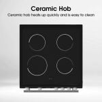 Hisense HDE3211BBUK 60cm Double Oven Electric Cooker with ceramic Hob - Black