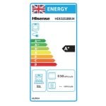 Hisense HDE3211BBUK 60cm Double Oven Electric Cooker with ceramic Hob - Black