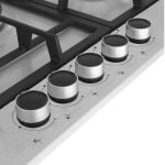 Beko HIAW75225SXE 75cm Gas Hob with Front Knob Controls - 5 Burners - Stainless Steel