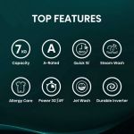 Hisense WF1Q7021BW 7kg Load 1200 Spin Washing Machine - White