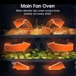 Hisense HDE3211BBUK 60cm Double Oven Electric Cooker with ceramic Hob - Black