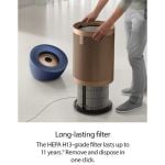 Dyson BP04 (545814-01) Purifier Big & Quiet Formaldehyde Fan - Prussian Blue/Gold