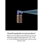 Dyson BP04 (545814-01) Purifier Big & Quiet Formaldehyde Fan - Prussian Blue/Gold