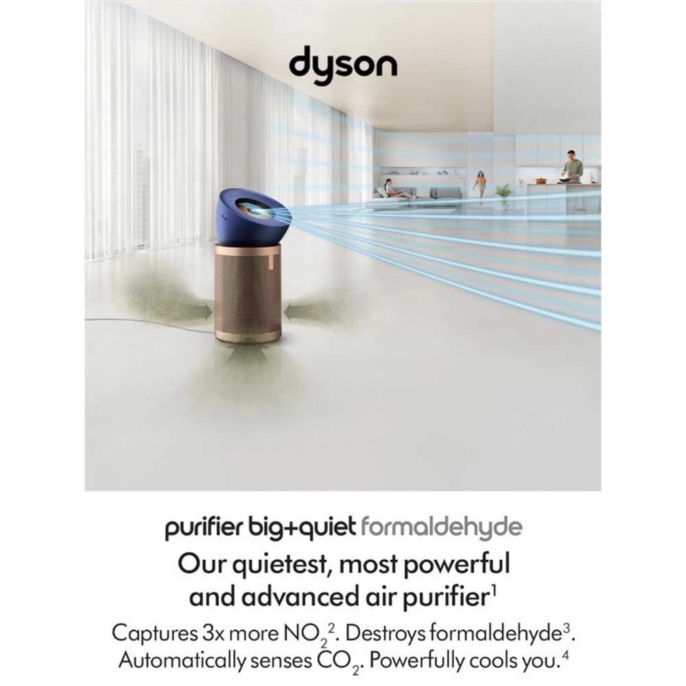 Dyson BP04 (545814-01) Purifier Big & Quiet Formaldehyde Fan - Prussian Blue/Gold