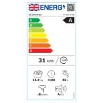 LG F4X5011TWB 11kg Load 1400 Spin Washing Machine - White